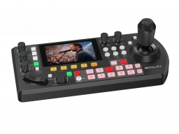 Bolin KBD Plus PTZ kameravezérlő, 255 kamera, érintő LCD, 4x élő nézet, NDI HX3, IP, 4 felhasználó