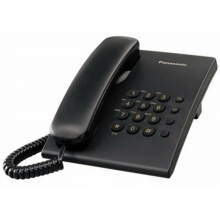Panasonic KX-TS500 asztali vezetékes telefon, fekete