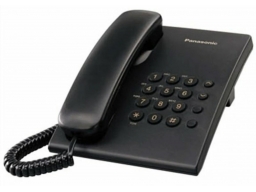 Panasonic KX-TS500 asztali vezetékes telefon, fekete