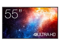 Optoma kijelző 55 hüvelykes, nagy formátumú monitor, N3551K, matt, 24/7, 450 cd/m², USB-C, 4K UHD (3840 x 2160), Android 11, Wi-Fi / BT