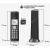 Panasonic KX-TGK210PDB Design DECT telefon fekete