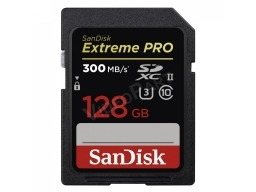 SanDisk 128GB EXTREME-PRO kártya ,SDXC,300Mb/s 