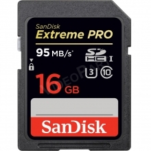 SanDisk 16GB Extreme Pro SDHC-kártya, Class10, 95MB/s, UHS-1