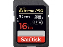 SanDisk 16GB Extreme Pro SDHC-kártya, Class10, 95MB/s, UHS-1