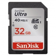 32GB ULTRA SDHC CL10, 40Mbps