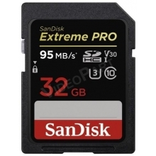 SanDisk 32GB EXTREME PRO kártya, 95Mb/s CL10,UHS-1