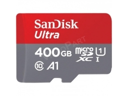 SanDisk 400GB ULTRA MicroSD kártya, CL10 100Mbp