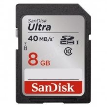 8GB ULTRA SD, CL10, 40MB/s