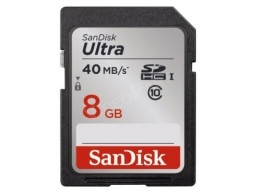 8GB ULTRA SD, CL10, 40MB/s