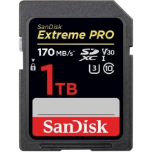 SanDisk 1000 GB EXTREME-PRO SDXC kártya 170MB/s, UHS-I, V30, U3