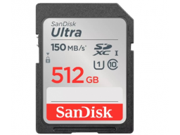 SanDisk 512GB ULTRA SD CL10,140Mbps kártya