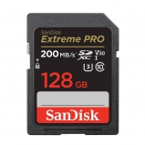 SanDisk 128GB EXTREME-PRO SDXC kártya,200/90 MB/s, UHS-I, V30, U3