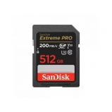 SanDisk 512 GB EXTREME-PRO SDHC kártya, 200/140MB/s, UHS-I, V30, U3