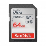 SanDisk 64GB SDHC ULTRA kártya, 140MB/s, CL10, UHS-I