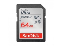 SanDisk 64GB SDHC ULTRA kártya, 140MB/s, CL10, UHS-I  a0830