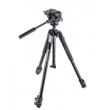 190X készlet – 3 szekciós alu tripod + MHXPRO-2W fluid fej