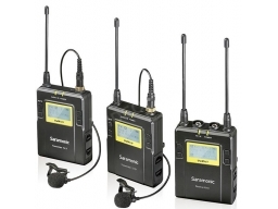 Saramonic 2XTX9-RX9, vezetéknélküli hangrendszer, UwMic9 2x TX9 zsebadó és klipsz mikrofon + RX9 vevő - UHF, LCD, AA működtetés, 96 csatorna, 100 méter, robusztus kialakítás