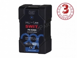 SWIT PB-H290S, V-mount akkumulátor 290Wh, 14,4 / 28,8V, ARRI Alexa LF / 65 kamerákhoz is!