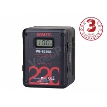 SWIT PB-S220A, 220Wh,15.3Ah Gold-mount akkumulátor, 2x D-tap, 1x USB, LCD kijelző 