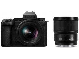 LUMIX DC-S5M2XWE FullFrame 4K fényképezőgép váz + R2060 + S50 optikák