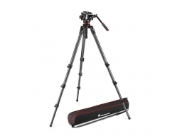 Manfrotto 504X Fluid videó fej 536 CF szimpla lábú tripoddal 6,5 kg terhelésig