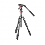 Manfrotto  Befree live kit Alumínium állvány csatos lábzárral fluid fejjel 4 kg terhelésig