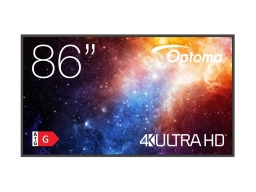 Optoma kijelző 86' / 4K UHD / Android 11 üzleti kijelző 24/7 LFD 450cd/m2, 2xHDMI/2xUSB/LAN, Bluetooth, WiFi