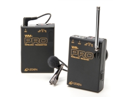 VHF vezetéknélküli kamera-mikrofon szett csíptetős mikrofonnal - miniJack csatlakozó