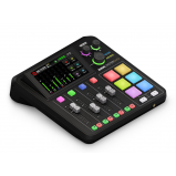 RodeCasterDuo podcast hangkeverő, fekete, 2x XLR/6,3Jack, 2x USB-C, Wi-Fi, Ethenet, Bluetooth