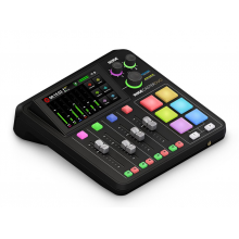 RodeCasterDuo podcast hangkeverő, fekete, 2x XLR/6,3Jack, 2x USB-C, Wi-Fi, Ethenet, Bluetooth