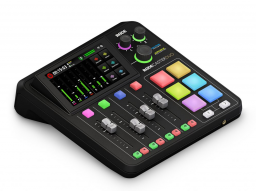 RodeCasterDuo podcast hangkeverő, fekete, 2x XLR/6,3Jack, 2x USB-C, Wi-Fi, Ethenet, Bluetooth