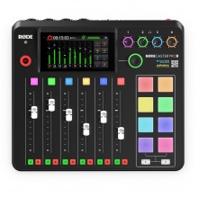 Rode RodeCasterPro II podcast hangkeverő, fekete, 4x XLR/6,3Jack, Wi-Fi, Bluetooth, ethernet, 2x USB-C