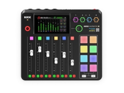 Rode RodeCasterPro II podcast hangkeverő, fekete, 4x XLR/6,3Jack, Wi-Fi, Bluetooth, ethernet, 2x USB-C