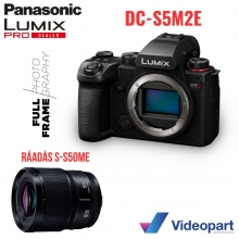 LUMIX DC-S5M2E Full-frame, tükör nélküli készülékváz
