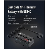 Swit Sony DB-DF570 kétoldalú NP-F műakkumulátor USB-C csatlakozókkal