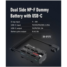 Swit Sony DB-DF570 kétoldalú NP-F műakkumulátor USB-C csatlakozókkal