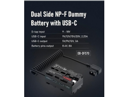 Swit Sony DB-DF570 kétoldalú NP-F műakkumulátor USB-C csatlakozókkal