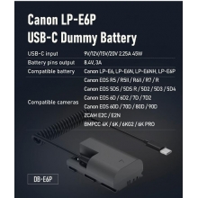 Swit Canon DB-E6P USB-C műakkumulátor