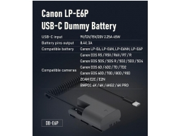 Swit Canon DB-E6P USB-C műakkumulátor