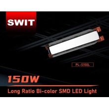 Swit PL-S150L LED panel lámpa, 4800Lux, 8:1 150W, V-Mount, DMX, 2700K-6500K, CRI 97, TLCI 99