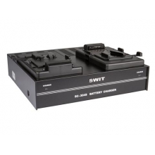 SWIT SC-304S, V-mount akkumulátor töltő - 2 töltőhelyes