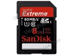 SANDISK 8GB SD EXTREME PLUS UHS-1 80MB/S