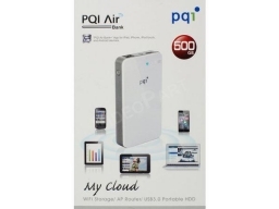 PQI 500GB USB3/LAN/WIFI/AKKU HDD