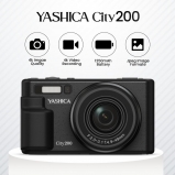 Yashica City200 fényképezőgép 13Mpixel, O.I.S.,10x zoom, 4K videó, vaku