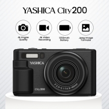 Yashica City200 fényképezőgép 13Mpixel, O.I.S.,10x zoom, 4K videó, vaku