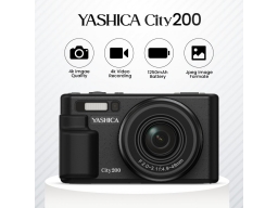 Yashica City200 fényképezőgép 13Mpixel, O.I.S.,10x zoom, 4K videó, vaku